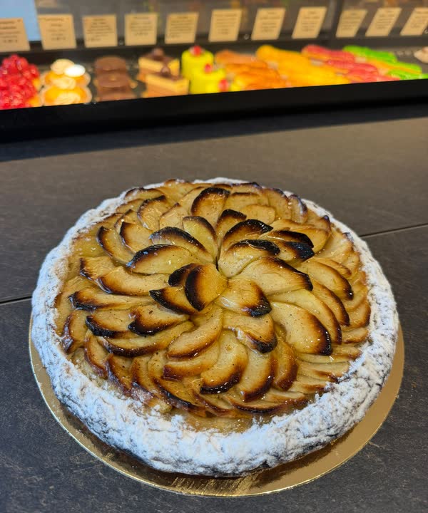 Tarte aux pommes en rosace